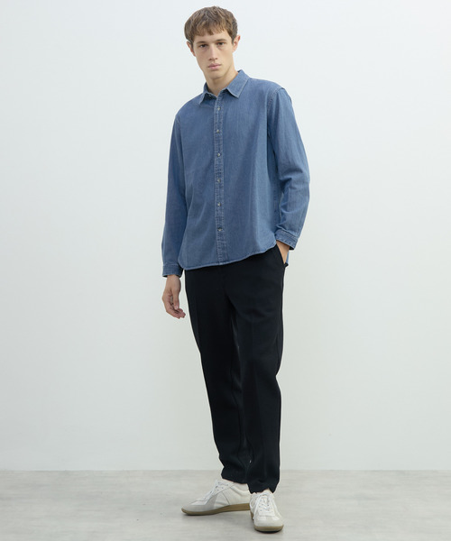 MEN'S MELROSE(メンズメルローズ)の「ヴィンテージデニムレギュラーシャツ(シャツ/ブラウス・メンズ・インディゴブルー/ブラック・4/3)」の18枚目の写真