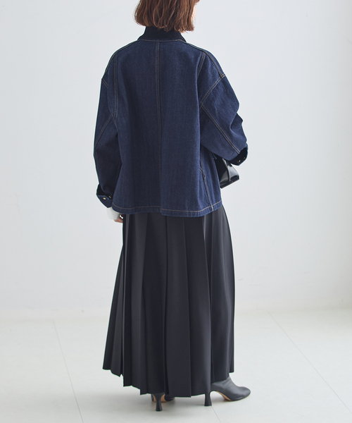 journal standard L'essage(ジャーナルスタンダードレサージュ)の「カバーオールジャケット(その他アウター・レディース・ネイビー・38/36)」の7枚目の写真