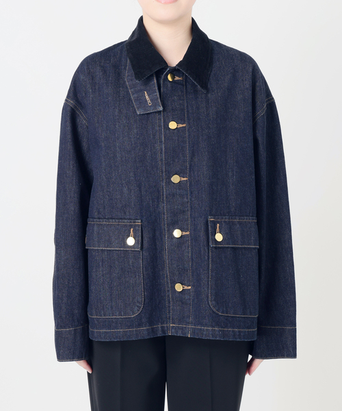 journal standard L'essage(ジャーナルスタンダードレサージュ)の「カバーオールジャケット(その他アウター・レディース・ネイビー・38/36)」の8枚目の写真