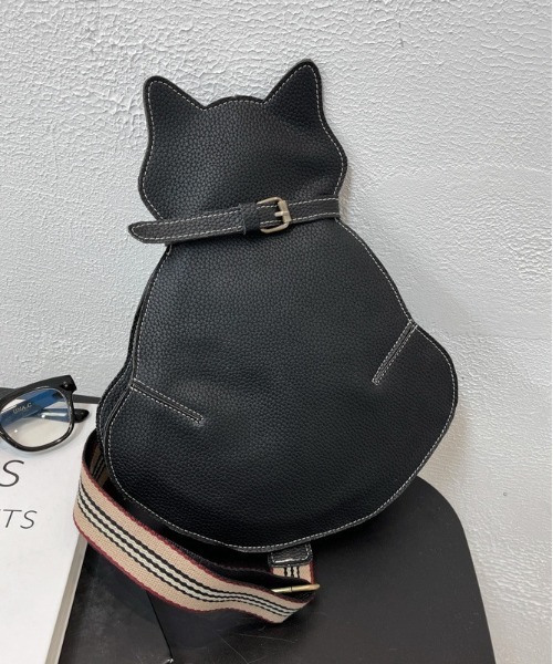 BACKYARD FAMILY(バックヤードファミリー)の「ショルダー ねこ ボディバッグ 斜めがけバッグ(ショルダーバッグ・レディース・ブラック・FREE)」の11枚目の写真