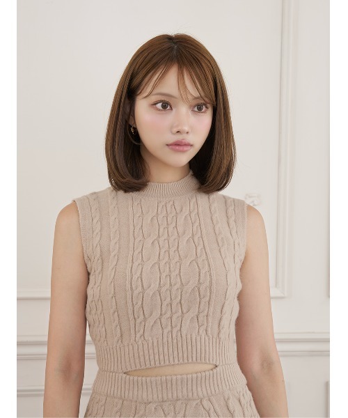 Darich（ダーリッチ）の「DDモチーフアンサンブルニットミニワンピース（ワンピース・レディース・アイボリー/ベージュ/ブラック・FREE）」の13枚目の写真