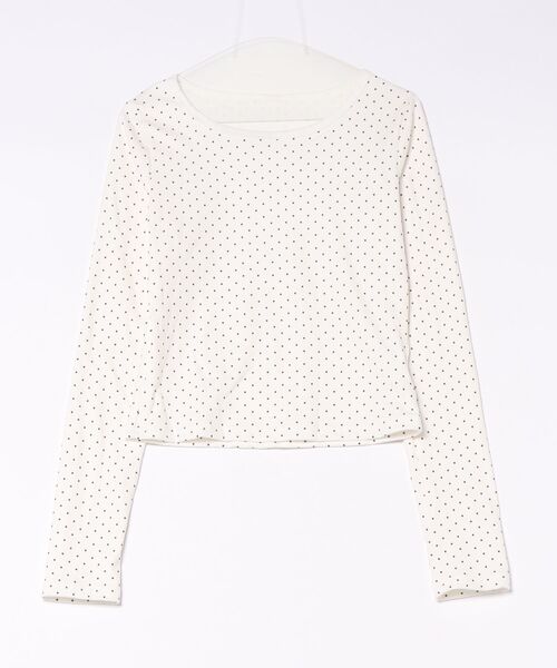 ViViDAY(ビビデー)の「ドット柄ショートカットソー(Tシャツ/カットソー・レディース・ホワイト・M)」の11枚目の写真