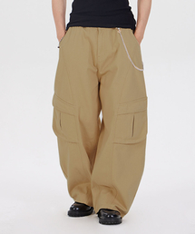 ポケットカーブワイドパンツ_ベージュ