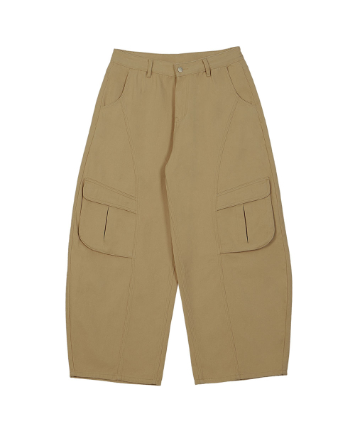 MAKEITTO(メイキット)の「ポケットカーブワイドパンツ_ベージュ(その他パンツ・メンズ・その他・SMALL/X-LARGE/LARGE/MEDIUM)」の4枚目の写真
