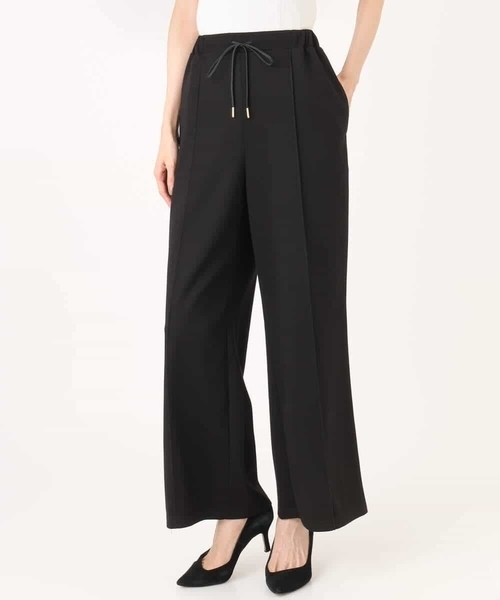 MK MICHEL KLEIN（エムケーミッシェルクラン）の「[洗える]エアリーポンチ ワイドパンツ（その他パンツ・レディース・ブラック・38）」の8枚目の写真
