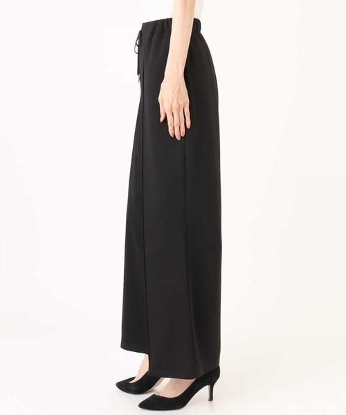 MK MICHEL KLEIN（エムケーミッシェルクラン）の「[洗える]エアリーポンチ ワイドパンツ（その他パンツ・レディース・ブラック・38）」の9枚目の写真