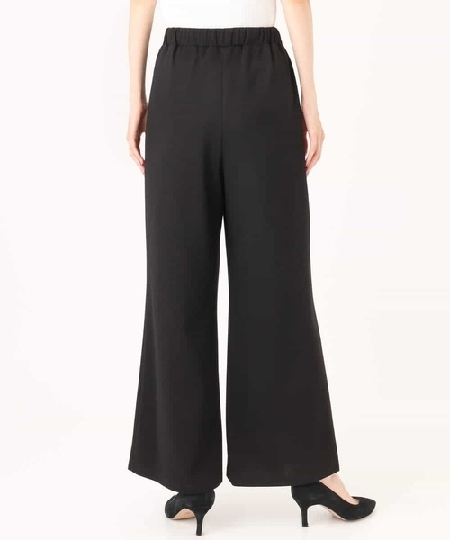 MK MICHEL KLEIN（エムケーミッシェルクラン）の「[洗える]エアリーポンチ ワイドパンツ（その他パンツ・レディース・ブラック・38）」の10枚目の写真