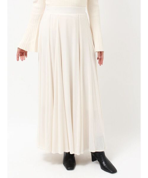 LAGUNAMOON(ラグナムーン)の「メッシュベロアフレアスカート(スカート・レディース・アイボリー/モカ・SMALL/MEDIUM)」の18枚目の写真