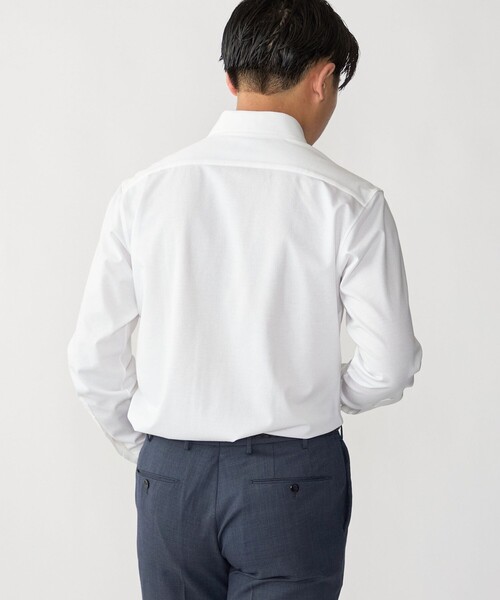 SHIPS(シップス)の「MADE IN JAPAN ホワイト ジャージー ワンピースカラー シャツ(Tシャツ/カットソー・メンズ・ホワイト・LARGE/SMALL/MEDIUM/X-LARGE)」の12枚目の写真