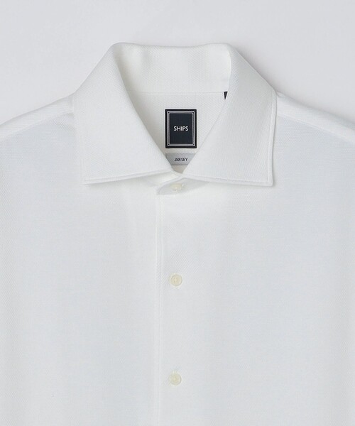 SHIPS(シップス)の「MADE IN JAPAN ホワイト ジャージー ワンピースカラー シャツ(Tシャツ/カットソー・メンズ・ホワイト・LARGE/SMALL/MEDIUM/X-LARGE)」の7枚目の写真