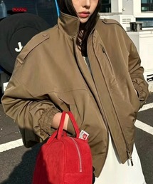 スタンドカラーオーバーサイズボンバージャケット