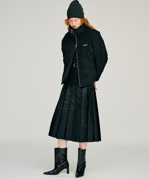 PRANK PROJECT(プランクプロジェクト)の「【2026Winter Pre-Order】シンセティックレザープリーツスカート / Synthetic Leather Pleated Skirt(スカート・レディース・ブラック/ブラウン・38/36)」の4枚目の写真