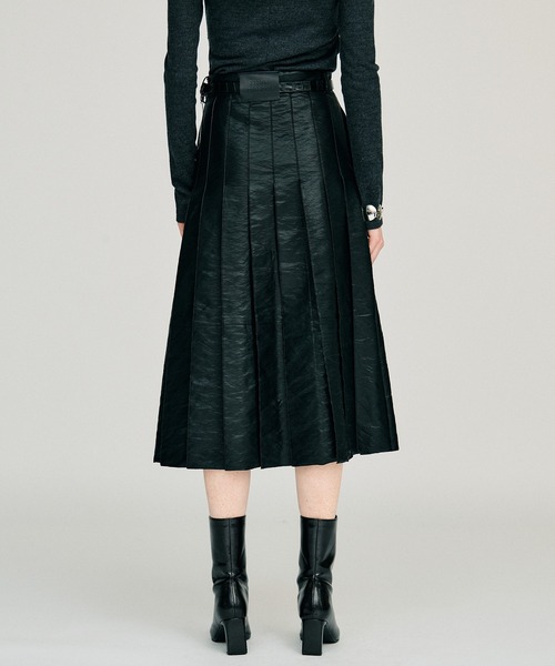 PRANK PROJECT(プランクプロジェクト)の「【2026Winter Pre-Order】シンセティックレザープリーツスカート / Synthetic Leather Pleated Skirt(スカート・レディース・ブラック/ブラウン・38/36)」の9枚目の写真