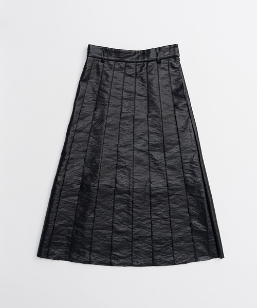 PRANK PROJECT(プランクプロジェクト)の「【2026Winter Pre-Order】シンセティックレザープリーツスカート / Synthetic Leather Pleated Skirt(スカート・レディース・ブラック/ブラウン・38/36)」の12枚目の写真