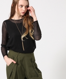 HARE | 2ピースレイヤードレースプルオーバー(HARE)(Tシャツ/カットソー)