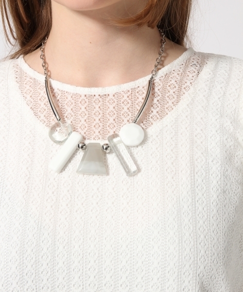 HARE(ハレ)の「2ピースレイヤードレースプルオーバー(HARE)(Tシャツ/カットソー・レディース・オフホワイト/ブラック・FREE)」の13枚目の写真