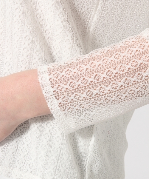 HARE(ハレ)の「2ピースレイヤードレースプルオーバー(HARE)(Tシャツ/カットソー・レディース・オフホワイト/ブラック・FREE)」の15枚目の写真