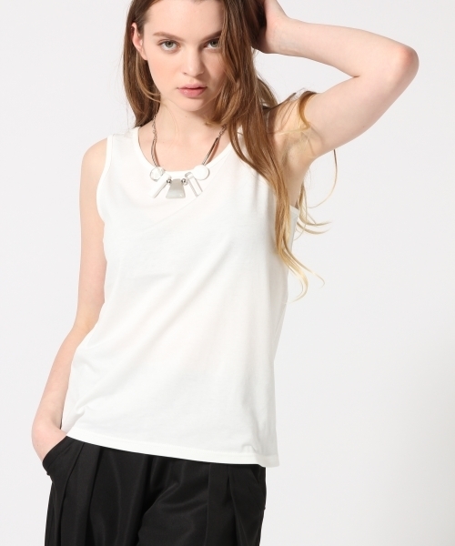 HARE(ハレ)の「2ピースレイヤードレースプルオーバー(HARE)(Tシャツ/カットソー・レディース・オフホワイト/ブラック・FREE)」の9枚目の写真