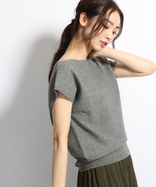 A part by(アパートバイ)の「12GAcRyガーターBNFS 727077 (ニット/セーター・レディース・オレンジ/グレー/ホワイト/ブラウン・FREE)」の2枚目の写真