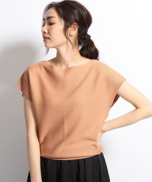 A part by(アパートバイ)の「12GAcRyガーターBNFS 727077 (ニット/セーター・レディース・オレンジ/グレー/ホワイト/ブラウン・FREE)」の4枚目の写真