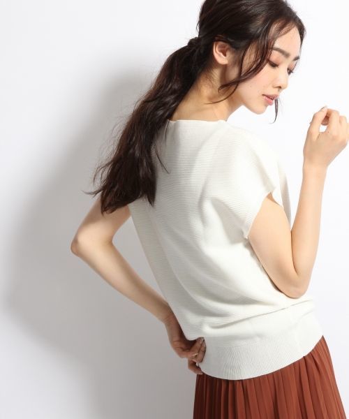 A part by(アパートバイ)の「12GAcRyガーターBNFS 727077 (ニット/セーター・レディース・オレンジ/グレー/ホワイト/ブラウン・FREE)」の5枚目の写真