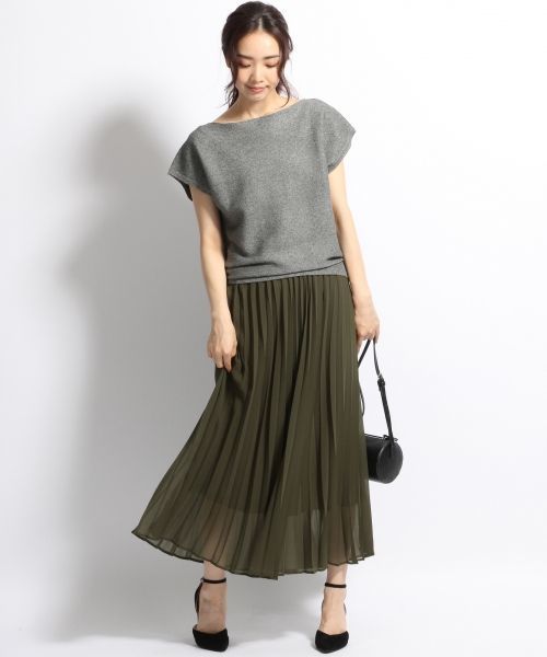 A part by(アパートバイ)の「12GAcRyガーターBNFS 727077 (ニット/セーター・レディース・オレンジ/グレー/ホワイト/ブラウン・FREE)」の7枚目の写真