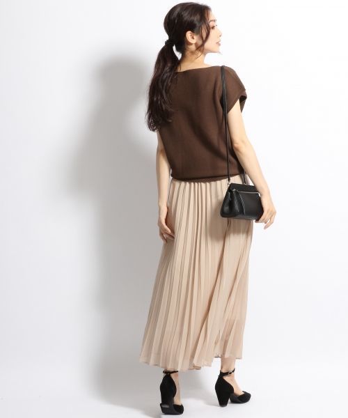 A part by(アパートバイ)の「12GAcRyガーターBNFS 727077 (ニット/セーター・レディース・オレンジ/グレー/ホワイト/ブラウン・FREE)」の12枚目の写真