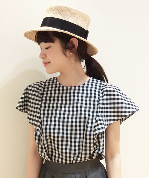 MACKINTOSH PHILOSOPHY(マッキントッシュ フィロソフィー)の「【ウォッシャブル】リネンシャンブレーギンガムブラウス(シャツ/ブラウス・レディース・ブルー/ブラック/カーキ・36/38)」の2枚目の写真