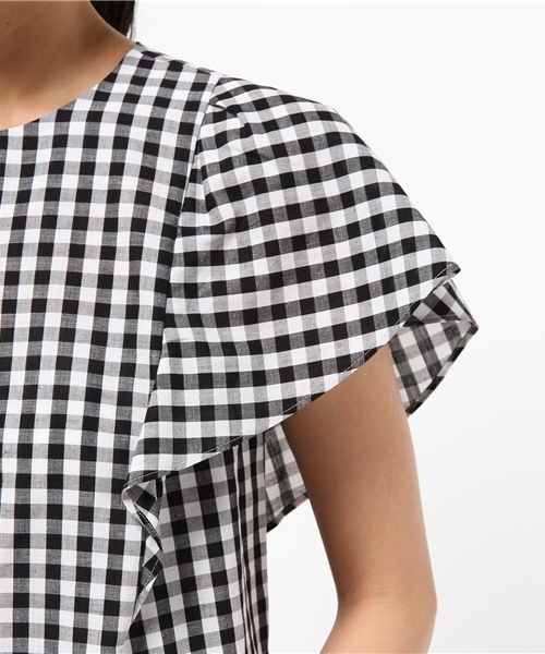 MACKINTOSH PHILOSOPHY(マッキントッシュ フィロソフィー)の「【ウォッシャブル】リネンシャンブレーギンガムブラウス(シャツ/ブラウス・レディース・ブルー/ブラック/カーキ・36/38)」の12枚目の写真