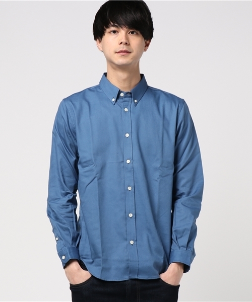 STUDIOUS（ステュディオス）の「エンブロイダリーカラーNEWオックスシャツ（シャツ/ブラウス・メンズ・グリーン/レッド/オフホワイト/ブルー/ベージュ/ネイビー/マスタード/オレンジ/サックスブルー・1/3/2）」の10枚目の写真