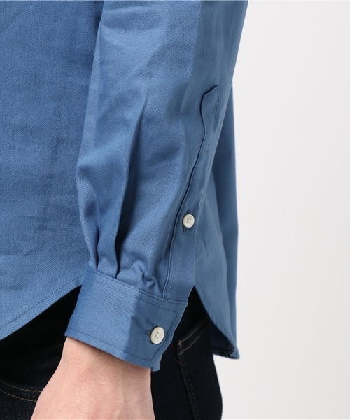 STUDIOUS（ステュディオス）の「エンブロイダリーカラーNEWオックスシャツ（シャツ/ブラウス・メンズ・グリーン/レッド/オフホワイト/ブルー/ベージュ/ネイビー/マスタード/オレンジ/サックスブルー・1/3/2）」の14枚目の写真