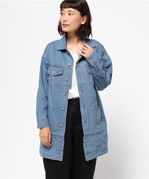 Ray Cassin レイカズン の ロングｇジャン ライトオンスデニム ブルゾン Wear