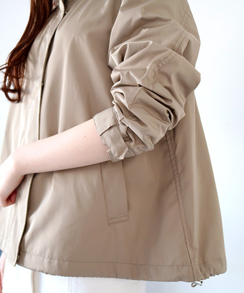 N.（N. Natural Beauty Basic）（エヌエヌナチュラルビューティーベーシック）の「マウンテンパーカー（ブルゾン・レディース・ベージュ/ネイビー/ホワイト・MEDIUM）」の10枚目の写真