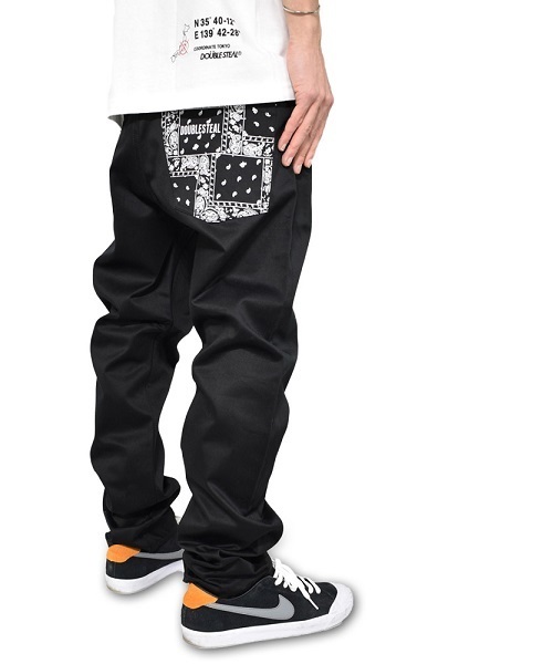 DOUBLE STEAL(ダブルスティール)の「BANDANA チノパンツ(チノパンツ・メンズ・ブラック/ベージュ・MEDIUM/X-LARGE/LARGE)」の2枚目の写真