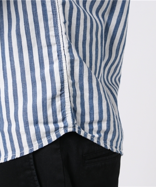 HYSTERIC GLAMOUR（ヒステリックグラマー）の「CLASSICS pt 長袖ワークSH（シャツ/ブラウス・メンズ・インディゴブルー/ネイビー/ホワイト・LARGE/SMALL/MEDIUM）」の12枚目の写真