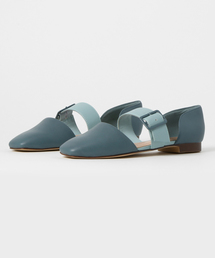 バックルドルセーフラット / BUCKLED D'ORSAY FLATS