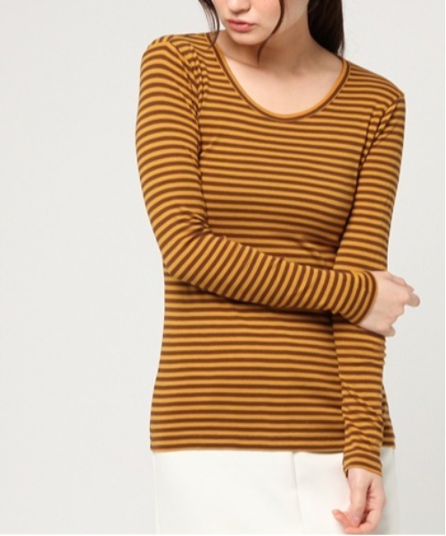 RNA(アールエヌエー)の「L5553-2 フライスボーダーロンT(Tシャツ/カットソー・レディース・エンジ/ピンク/パープル/グリーン/ブルー/オレンジ系その他7/ダークオレンジ/ターコイズブルー/オレンジ/ブラック×レッド/イエロー系その他/パープル系その他/グリーン系その他/オレンジ系その他/ホワイト×ブラック/ホワイト×ブルー/ミント/ブラック×グリーン/グリーン×ピンク/ブラック×イエロー/ブルー系その他/ライトブルー/ベビーピンク・MEDIUM)」の22枚目の写真