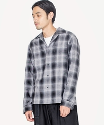 SHIPS JET BLUE: キャンプカラー オンブレチェックシャツ