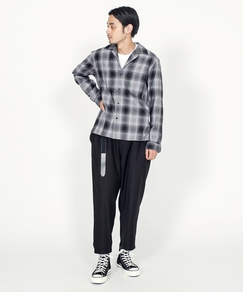 SHIPS JET BLUE（シップスジェットブルー）の「SHIPS JET BLUE: キャンプカラー オンブレチェックシャツ（シャツ/ブラウス・メンズ・グレー/マスタード/ピンク・MEDIUM/SMALL/LARGE）」の17枚目の写真