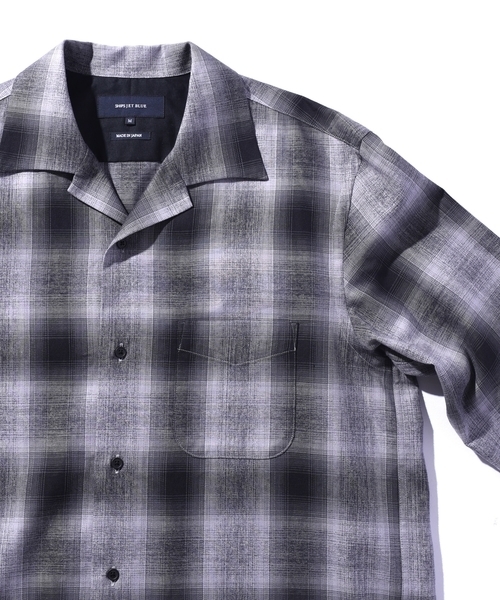 SHIPS JET BLUE（シップスジェットブルー）の「SHIPS JET BLUE: キャンプカラー オンブレチェックシャツ（シャツ/ブラウス・メンズ・グレー/マスタード/ピンク・MEDIUM/SMALL/LARGE）」の16枚目の写真