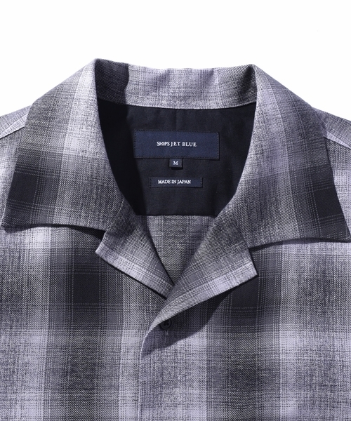 SHIPS JET BLUE（シップスジェットブルー）の「SHIPS JET BLUE: キャンプカラー オンブレチェックシャツ（シャツ/ブラウス・メンズ・グレー/マスタード/ピンク・MEDIUM/SMALL/LARGE）」の13枚目の写真