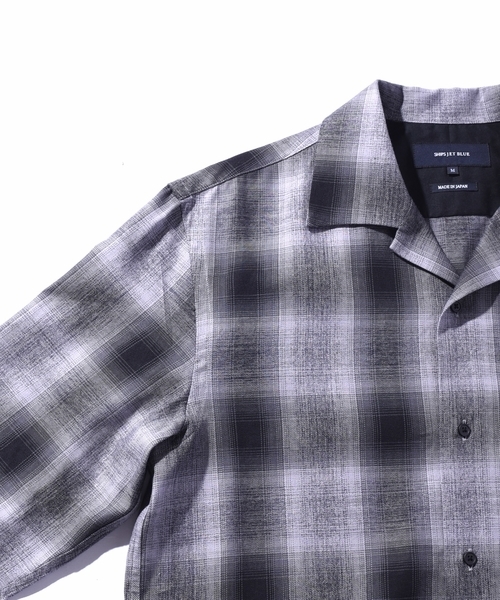 SHIPS JET BLUE（シップスジェットブルー）の「SHIPS JET BLUE: キャンプカラー オンブレチェックシャツ（シャツ/ブラウス・メンズ・グレー/マスタード/ピンク・MEDIUM/SMALL/LARGE）」の12枚目の写真