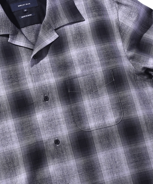 SHIPS JET BLUE（シップスジェットブルー）の「SHIPS JET BLUE: キャンプカラー オンブレチェックシャツ（シャツ/ブラウス・メンズ・グレー/マスタード/ピンク・MEDIUM/SMALL/LARGE）」の11枚目の写真