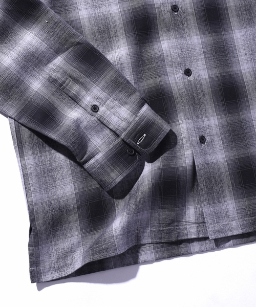 SHIPS JET BLUE（シップスジェットブルー）の「SHIPS JET BLUE: キャンプカラー オンブレチェックシャツ（シャツ/ブラウス・メンズ・グレー/マスタード/ピンク・MEDIUM/SMALL/LARGE）」の8枚目の写真