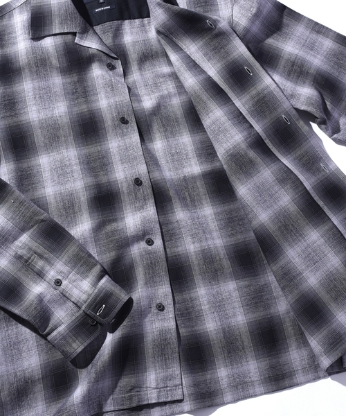 SHIPS JET BLUE（シップスジェットブルー）の「SHIPS JET BLUE: キャンプカラー オンブレチェックシャツ（シャツ/ブラウス・メンズ・グレー/マスタード/ピンク・MEDIUM/SMALL/LARGE）」の7枚目の写真