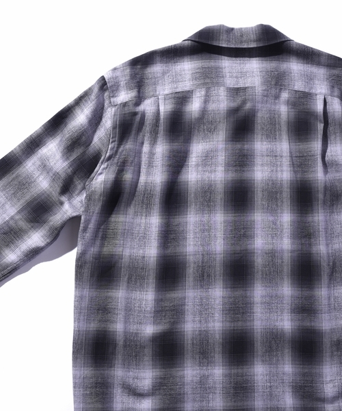 SHIPS JET BLUE（シップスジェットブルー）の「SHIPS JET BLUE: キャンプカラー オンブレチェックシャツ（シャツ/ブラウス・メンズ・グレー/マスタード/ピンク・MEDIUM/SMALL/LARGE）」の5枚目の写真