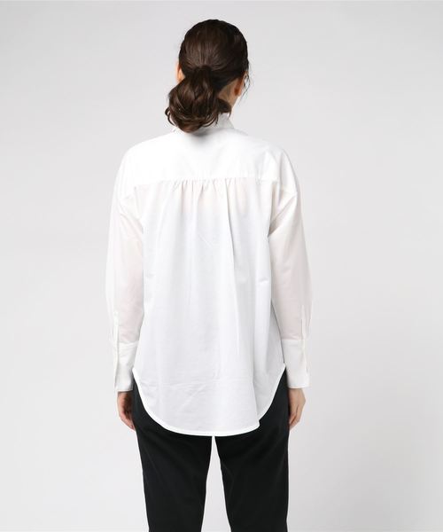 MARIEBELLE JEAN(マリベルジーン)の「MARIEBELLE JEAN ビック2WAYシャツ 33173802(シャツ/ブラウス・レディース・ブルー/ネイビー/ホワイト・S/XS)」の17枚目の写真