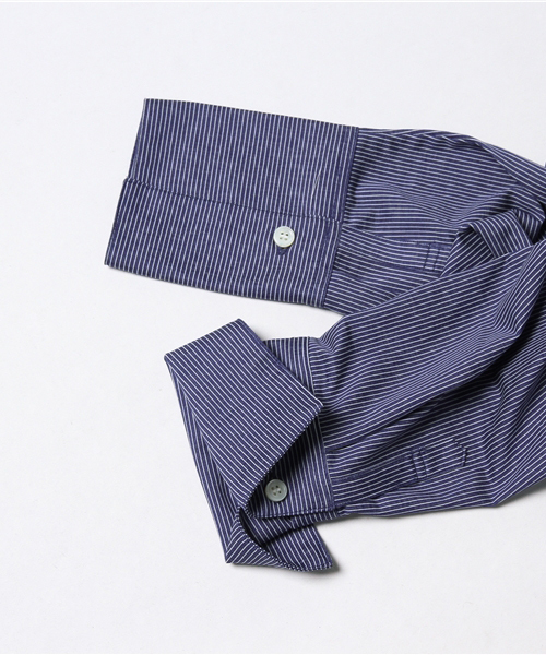 MARIEBELLE JEAN(マリベルジーン)の「MARIEBELLE JEAN ビック2WAYシャツ 33173802(シャツ/ブラウス・レディース・ブルー/ネイビー/ホワイト・S/XS)」の6枚目の写真