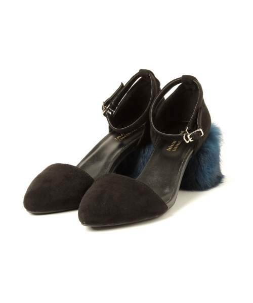 laboratory work（ラボラトリーワーク）の「ファーヒールストラップ付きパンプス（パンプス・レディース・ライトオリーブ/バーガンディー/ブラック・MEDIUM/LARGE）」の11枚目の写真