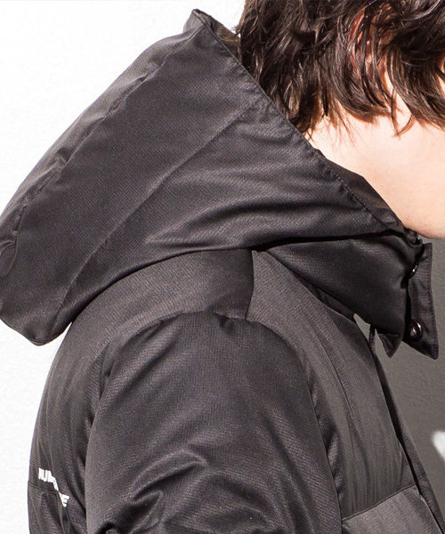 NUMBER (N)INE DENIM(ナンバーナインデニム)の「NUMBER (N)INE DENIM(ナンバーナインデニム)リップストップダウンジャケット(ダウンジャケット/コート・メンズ・ブラック/ネイビー・SMALL/MEDIUM/LARGE)」の6枚目の写真